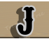 Carnival Letter J Cookie Cutter. Alphabet Cookie Cutter