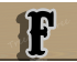 Carnival Letter F Cookie Cutter. Alphabet Cookie Cutter
