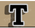 Greek Letter Tau Cookie Cutter. Alphabet Cookie Cutter