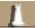 Wedding Dress Style 1 Cookie Cutter. Wedding Cookie Cutter