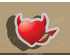 Evil Heart Cookie Cutter. Valentine's day Cookie Cutter