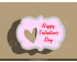Plaque with Heart cut Cookie Cutter. Valentine's day Cookie Cutter