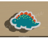 Stegosaurus Dinosaur Cookie Cutter. Animal Cookie Cutter