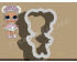 Flower Child Dawn Full Body Cookie Cutter. LOL Dolls Cookie Cutter