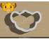 Simba Emoji Cookie Cutter. Disney cookie cutter. Lion King Cookie Cutter