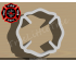 Fire Department Logo Cookie Cutter. Fire Rescue Theme Cookie Cutter