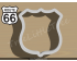 Route 66 Cookie Cutter. Traffic Cookie Cutter