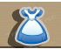 Alice's Dress Cookie Cutter. Alice in Wonderland Cookie Cutter