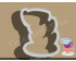 Stacked Teacup Cookie Cutter. Alice in Wonderland Cookie Cutter