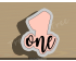 Lettered Number One Cookie Cutter. Number Cookie Cutter