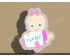 Baby with Milk Bottle Plaque Cookie Cutter. Baby Shower Cookie Cutter