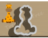 Sitting Giraffe Cookie Cutter. Animal Cookie Cutter