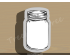 Mason Jar Cookie Cutter. Unique Cookie Cutter