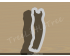 Wedding Dress Style 9 Cookie Cutter. Wedding Cookie Cutter