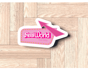 Real World This Way Sign Cookie Cutter