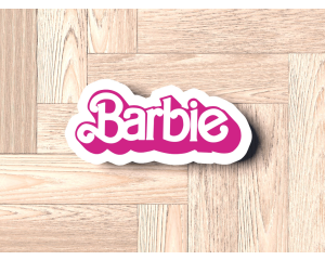 Barbie Name Plaque Cookie Cutter