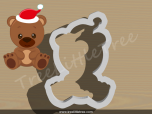 Christmas Winnie the Pooh Head Cookie Cutter.