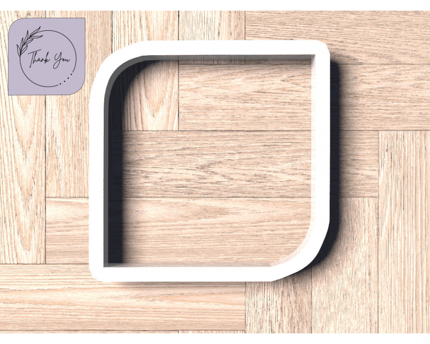 Rounded Square Cookie Cutter. Shapes Cookie Cutter. Boho Style Cookie Cutter