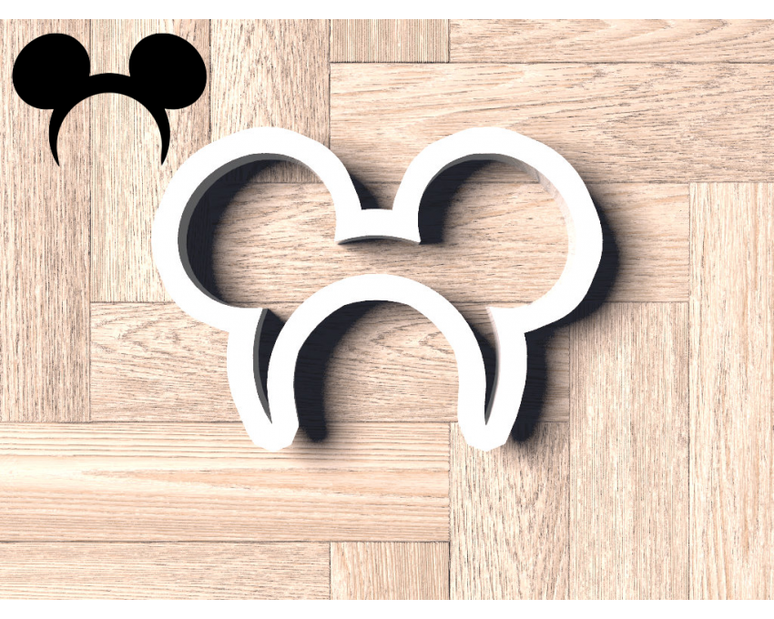 Mickey Ears Headband Cookie Cutter. Cartoon Cookie Cutter. Disney Cookie Cutter