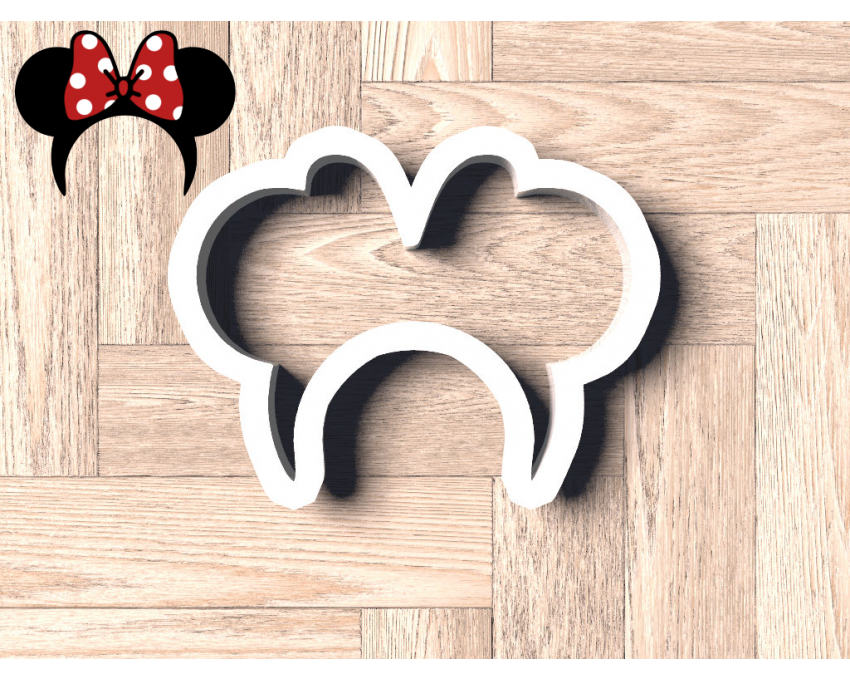 Minnie Ears Headband Cookie Cutter. Cartoon Cookie Cutter. Disney Cookie Cutter