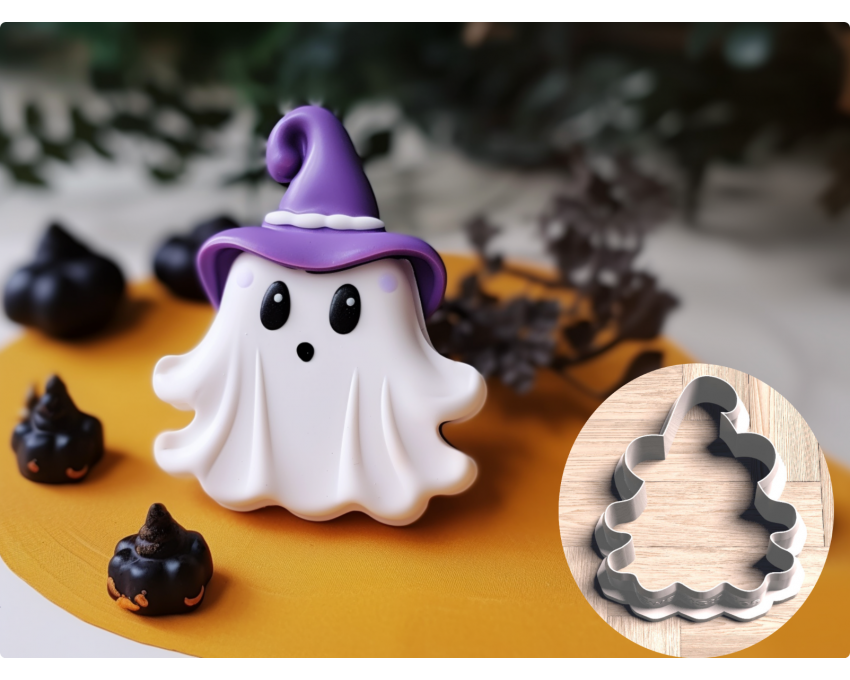 Witch Boo Cookie Cutter. Halloween Cookie Cutter. 