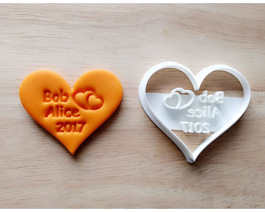 Personalized Heart Cookie Cutter