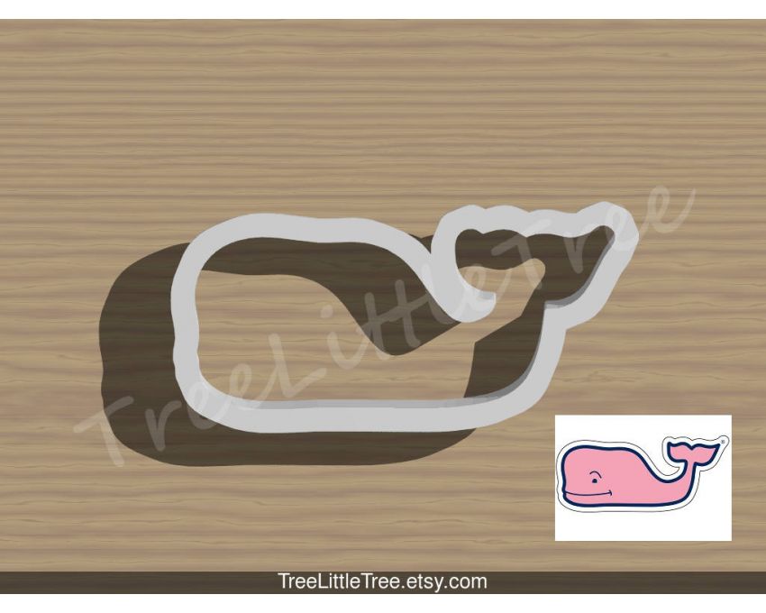 Pink Whale Cookie Cutter. Animal Cookie Cutter