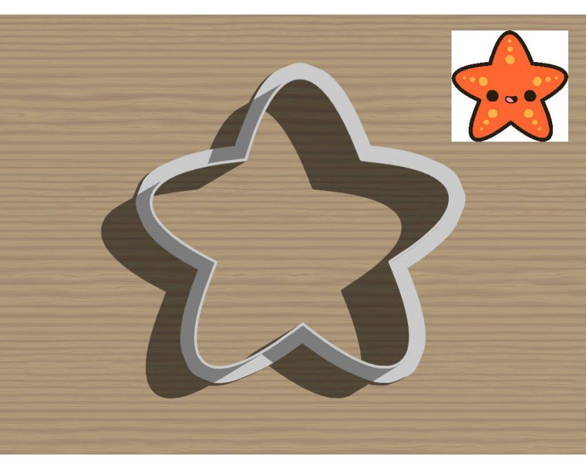 Starfish Cookie Cutter. Animal Cookie Cutter