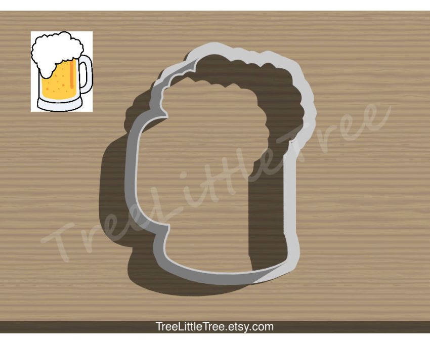 Beer Mug Cookie Cutter. Unique Cookie Cutter