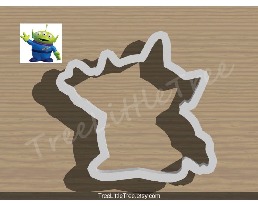Toy Story Alien Cookie Cutter. Cartoon Cookie Cutter