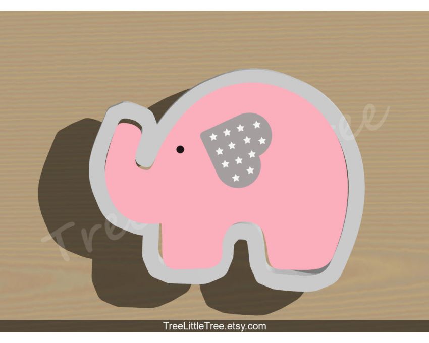 Cute Elephant Cookie Cutter. Animal Cookie Cutter