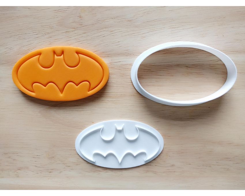 Batman Cookie Cutter and Stamp Set. Super Hero Cookie Cutter