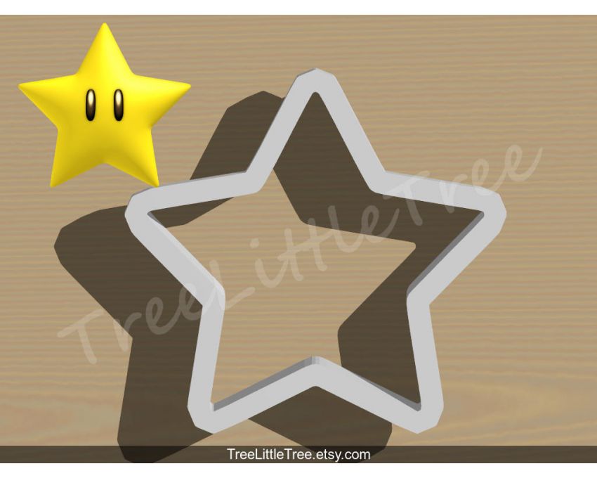 Star Cookie Cutter. Super Mario Cookie Cutter