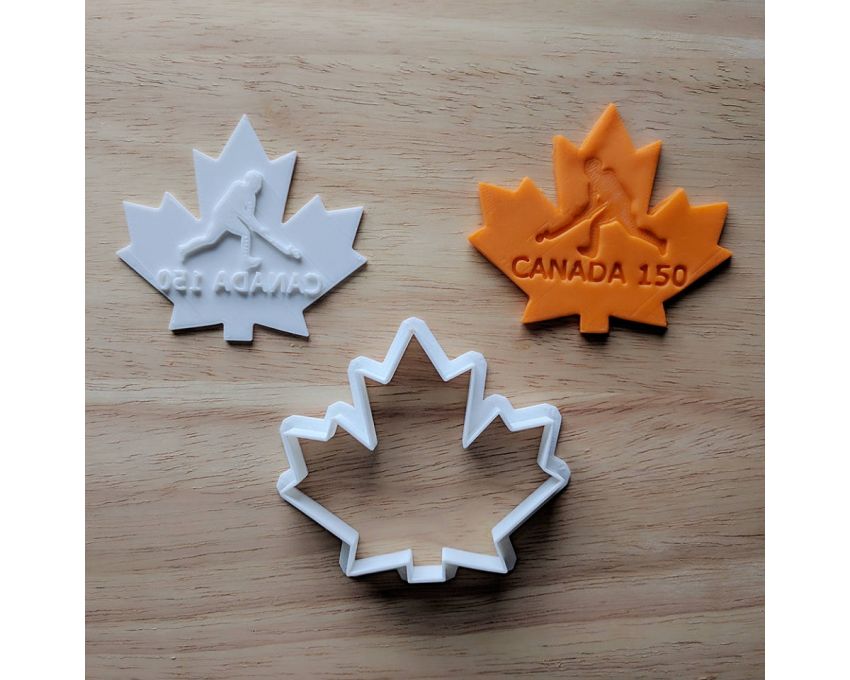 Field Hockey Style2 Cookie Cutter and Stamp Set.Canada Cookie Cutter