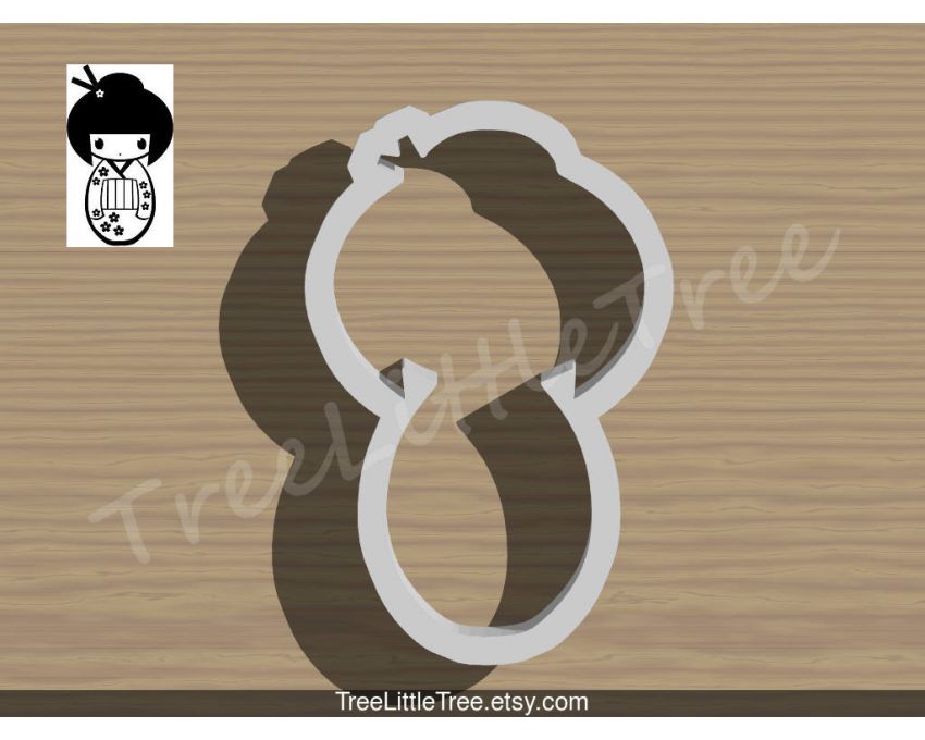 Japanese Girl Doll Cookie Cutter. Japan Cookie Cutter