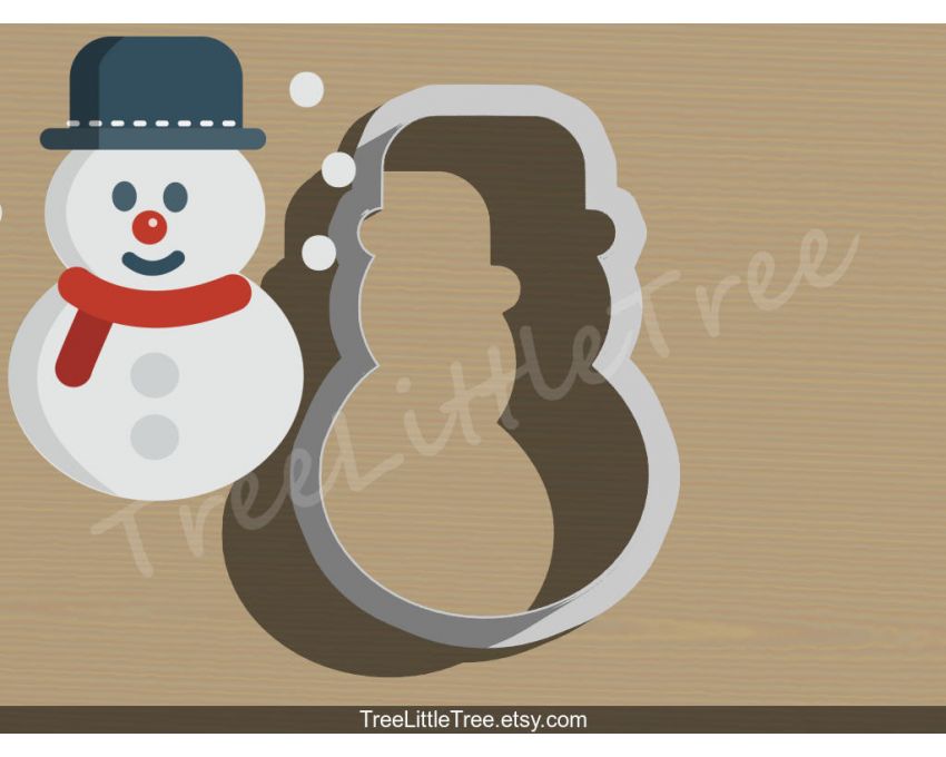 Snowman Cookie Cutter. Christmas Cookie Cutter