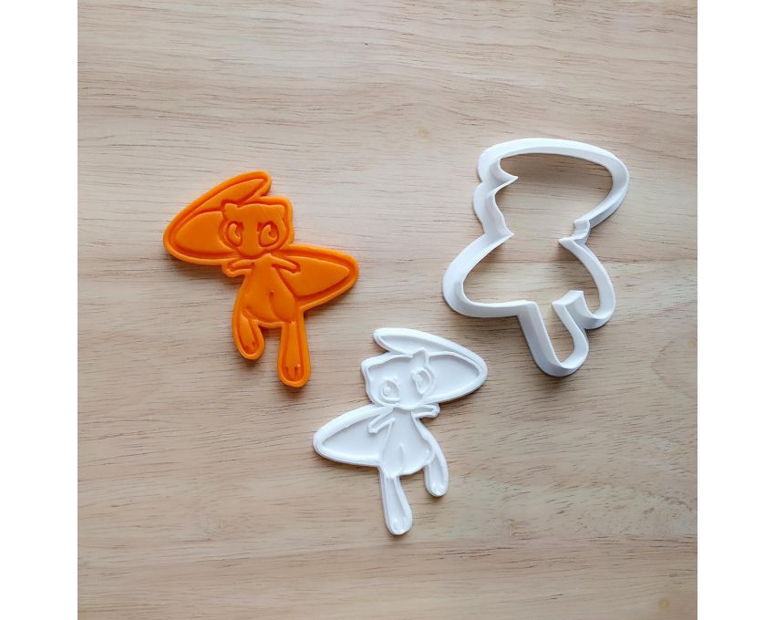 Mew Cookie Cutter and Stamp Set. Pokemon Cookie Cutter