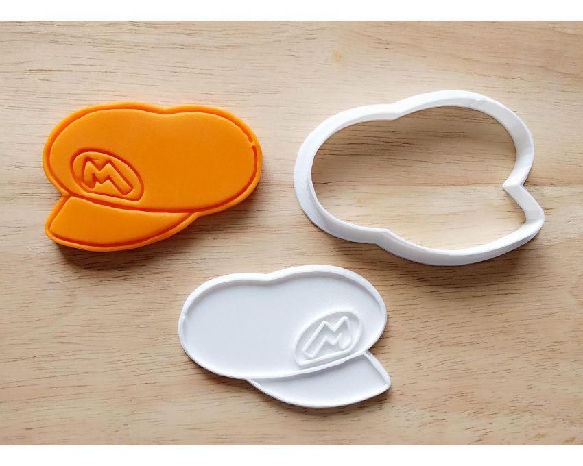 Super Mario Hat Cookie Cutter and Stamp Set. Super Mario Cookie Cutter