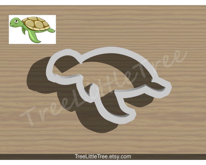 Sea Turtle Cookie Cutter. Animal Cookie Cutter