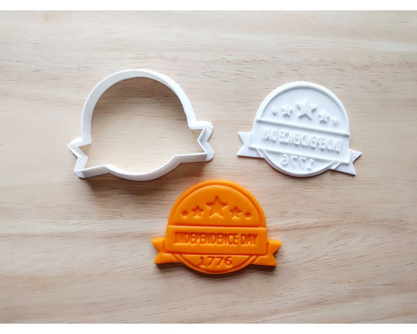 USA Independence Day Cookie Cutter and Stamp Set. USA Cookie Cutter
