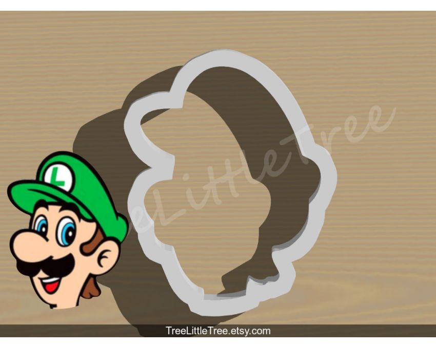 Luigi Cookie Cutter. Super Mario Cookie Cutter