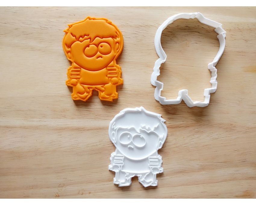South Park Jimmy Valmer Cookie Cutter and Stamp Set. Cartoon Cookie Cutter