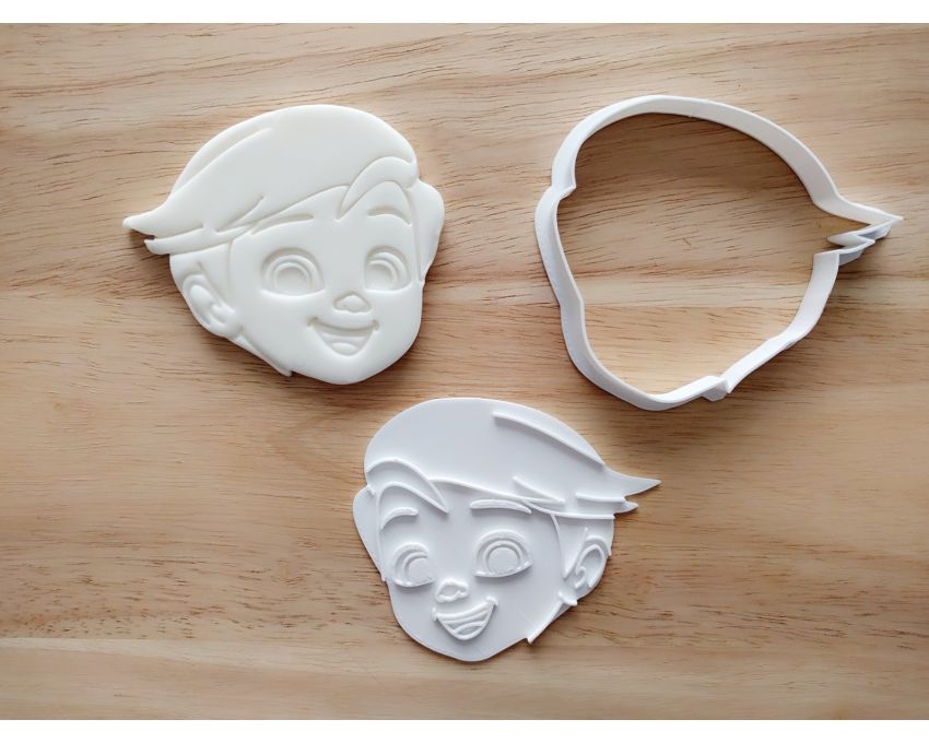 Boss Baby Tim Cookie Cutter and Stamp Set. Cartoon Cookie Cutter