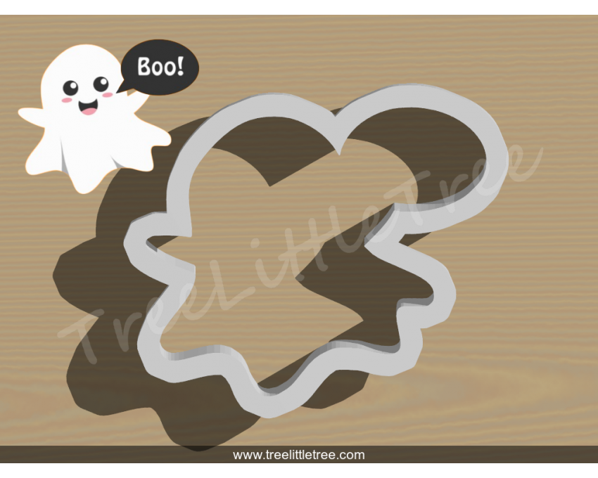 Cute Boo Cookie Cutter. Halloween Cookie Cutter. 