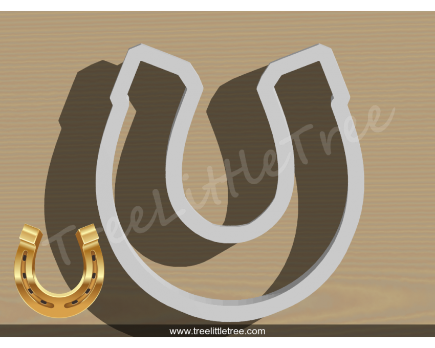Horseshoe Cookie Cutter.  Cowboy Baby Cookie Cutter