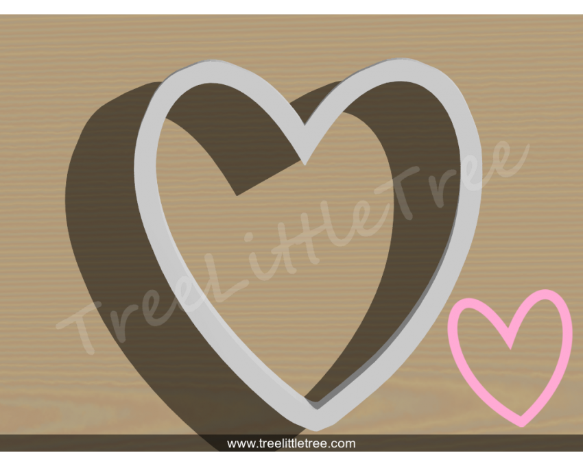 Cute Heart Style 1 Cookie Cutter. Valentine's day Cookie Cutter