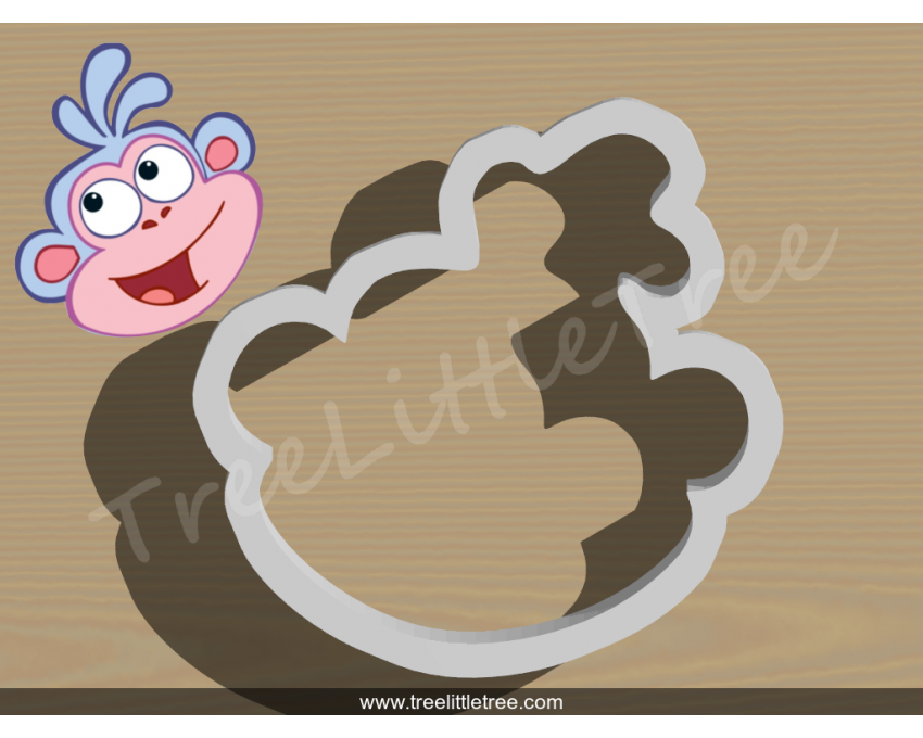 Dora Monkey Cookie Cutter. Cartoon Cookie Cutter. Dora the Explorer Cookie Cutter