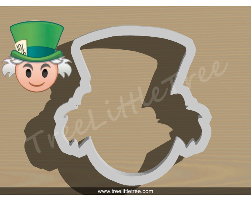 Mad Hatter Cookie Cutter. Alice in Wonderland Cookie Cutter