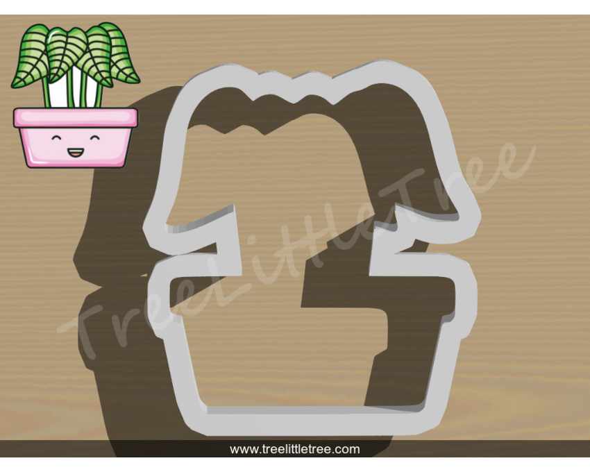 House Plant Style 3 Cookie Cutter. Plant Cookie Cutter. 