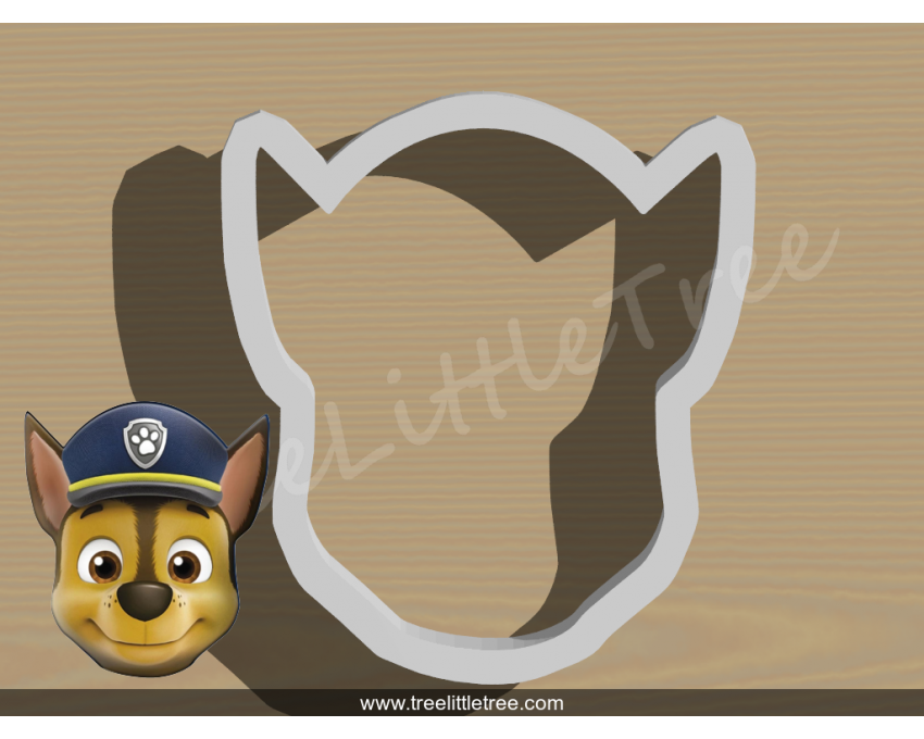 Chase  Style 1 Cookie Cutter. Cartoon Cookie Cutter. PAW Patrol Cookie Cutter